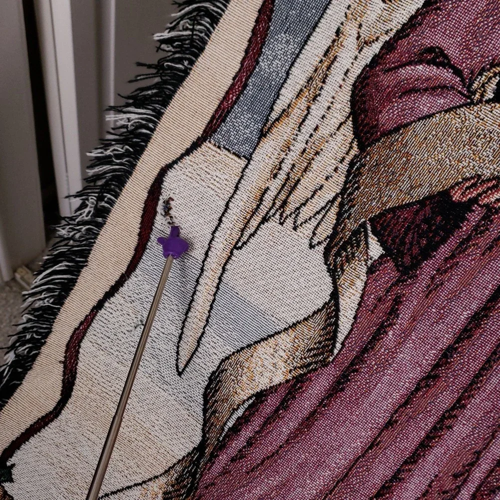 Christmas Angel Tapestry Blanket 48x53 Holiday Wall Hanging Cottagecore‎ Decor